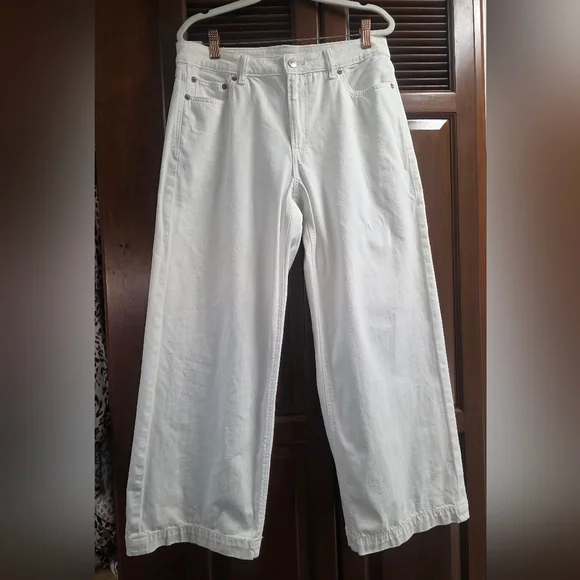 AE Dreamy Drape Stridgid Low Rise Baggy Wide Leg Cropped 6 Long - Picture 11 of 16